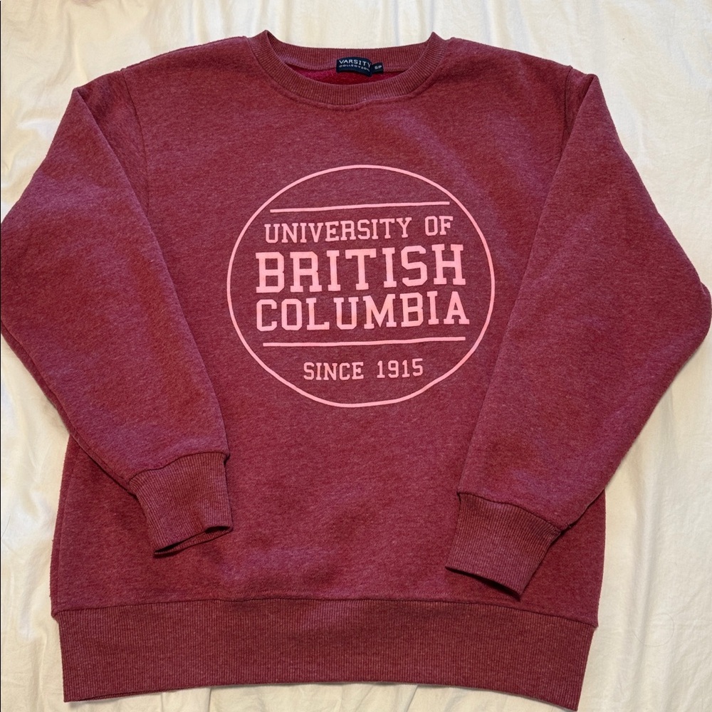 University of British Columbia Maroon Sweatshirt